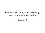 Atomic structure, spectroscopy, and quantum mechanics
