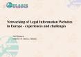 Networking of Legal Information Websites in Europe - experiences and challenges PowerPoint PPT Presentation