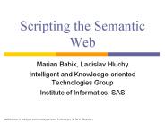 Scripting the Semantic Web