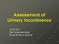 Assessment of Urinary Incontinence PowerPoint PPT Presentation