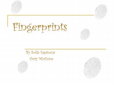 Fingerprints
