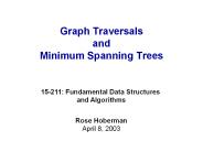 Graph Traversals and Minimum Spanning Trees