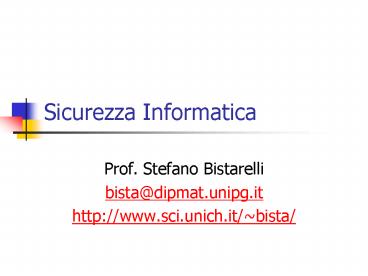Sicurezza Informatica