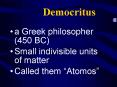 Democritus PowerPoint PPT Presentation