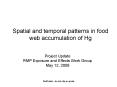 Spatial and temporal patterns in food web accumulation of Hg PowerPoint PPT Presentation
