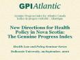 Genuine Progress Index for Atlantic Canada Indice de progrs vritable Atlantique New Directions for H PowerPoint PPT Presentation