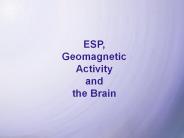 ESP, Geomagnetic Activity