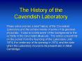 The History of the Cavendish Laboratory PowerPoint PPT Presentation