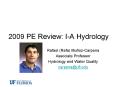 2009 PE Review: IA Hydrology PowerPoint PPT Presentation