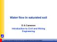 Water flow in saturated soil PowerPoint PPT Presentation