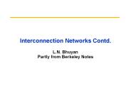 Interconnection Networks Contd.