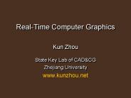 Real-Time Computer Graphics