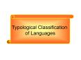 Typological%20Classification%20%20of%20Languages PowerPoint PPT Presentation
