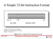 Figure 7'14 A simple 32bit instruction format