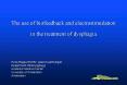 The use of biofeedback and electrostimulation in the treatment of dysphagia PowerPoint PPT Presentation