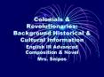 Colonials PowerPoint PPT Presentation