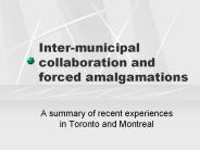 Inter-municipal collaboration and forced amalgamations