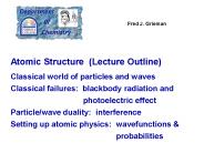 Atomic Structure (Lecture Outline)