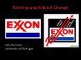 Tainting and Ethical Change PowerPoint PPT Presentation