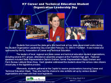 KY Career and Technical Education Student Organization Leadership Day