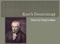 Kants Deontology PowerPoint PPT Presentation