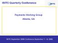 ISITC September 2008 Conference September 7  PowerPoint PPT Presentation