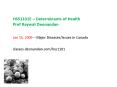 HSS1101E Determinants of Health PowerPoint PPT Presentation