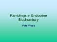 Ramblings in Endocrine Biochemistry PowerPoint PPT Presentation