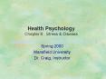 Health Psychology Chapter 6: Stress PowerPoint PPT Presentation