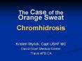 The Case of the Orange Sweat Chromhidrosis PowerPoint PPT Presentation