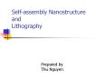 Self-assembly Nanostructure and Lithography PowerPoint PPT Presentation