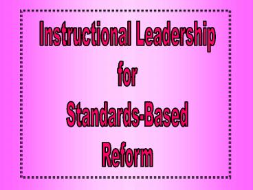 Instructional Leadership