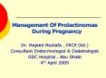 Management Of Prolactinomas During Pregnancy PowerPoint PPT Presentation