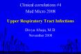 Upper Respiratory Tract Infections PowerPoint PPT Presentation