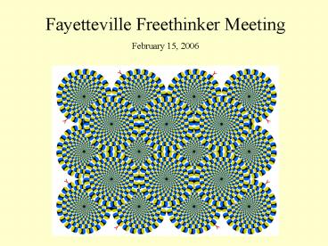 Fayetteville Freethinker Meeting