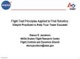 Flight Test Principles Applied to First Robotics: Simple Practices to Help Your Team Succeed PowerPoint PPT Presentation