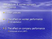 HRM policies