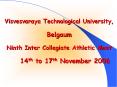 Visvesvaraya Technological University, PowerPoint PPT Presentation