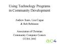 Using Technology Programs in Community Development PowerPoint PPT Presentation