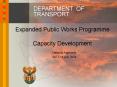 DEPARTMENT OF TRANSPORT PowerPoint PPT Presentation
