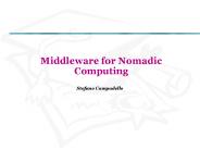 Middleware for Nomadic Computing