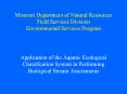Missouri Department of Natural Resources Field Services Division Environmental Services Program PowerPoint PPT Presentation