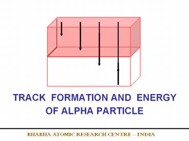 TRACK FORMATION AND ENERGY OF ALPHA PARTICLE presentation | free to ...