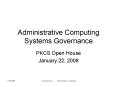 Administrative Computing Systems Governance PowerPoint PPT Presentation