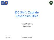 D0 Shift Captain Responsibilities