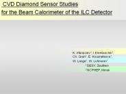 CVD Diamond Sensor Studies