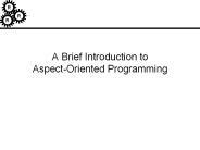 A Brief Introduction to Aspect-Oriented Programming