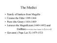 The Medici PowerPoint PPT Presentation