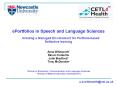 ePortfolios in Speech and Language Sciences PowerPoint PPT Presentation