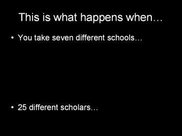 This is what happens when